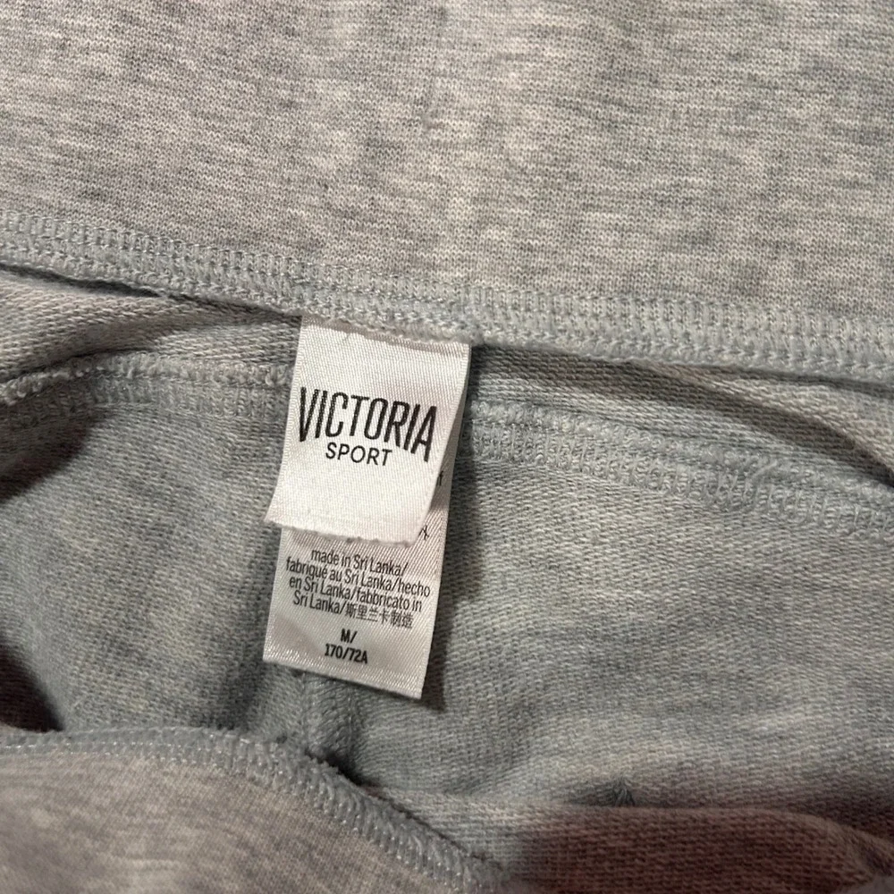 Victoria Sport‎ Joggers Tapered Mesh Panel Medium Grey Athleisure Loungewear